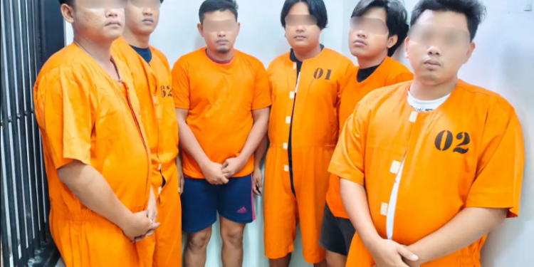 Polres Bandara Ngurah Rai Amankan 6 Tersangka Kasus Pengeroyokan Security