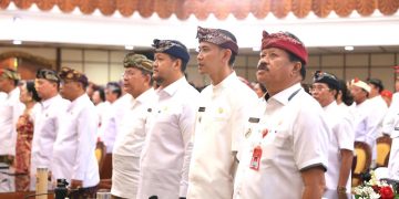 Wabup Tjok Surya Hadiri Rapat Paripurna Hari Jadi ke-67 Provinsi Bali